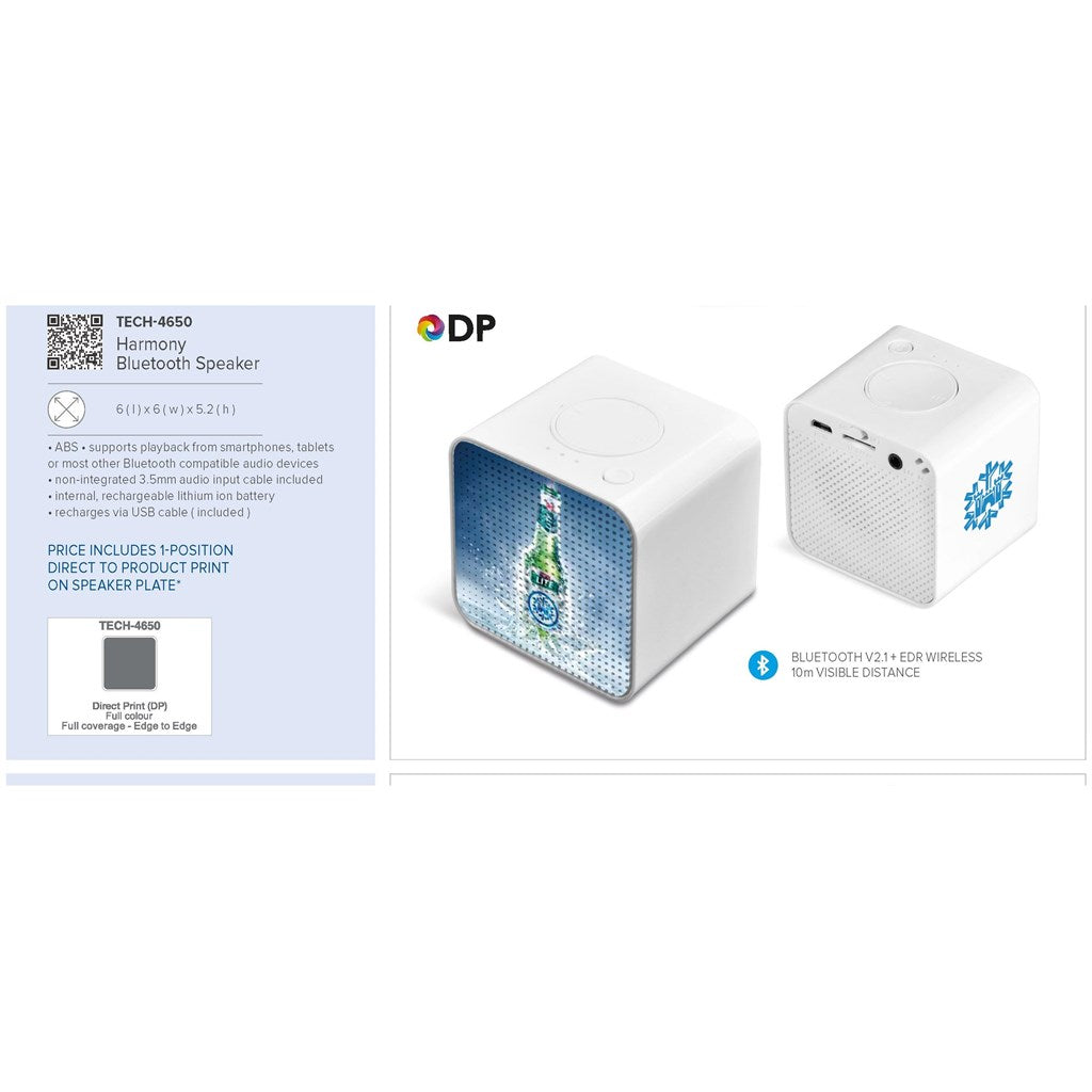 Harmony Bluetooth Speaker - White