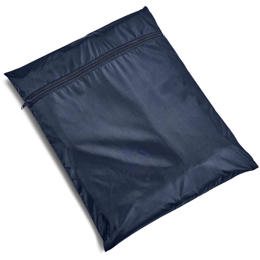 Thunder Rubberised Polyester/Pvc Raincoat - Navy