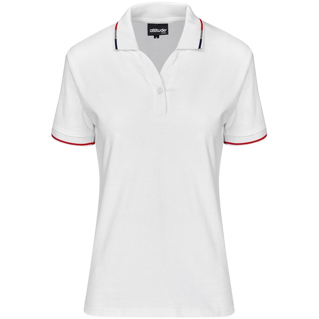 Ladies Ash Golf Shirt - White