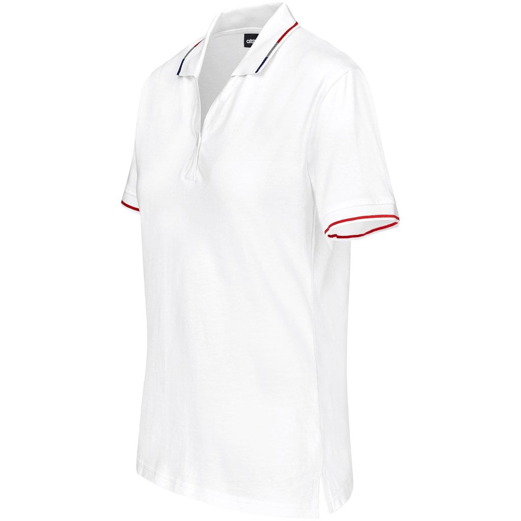 Ladies Ash Golf Shirt - White