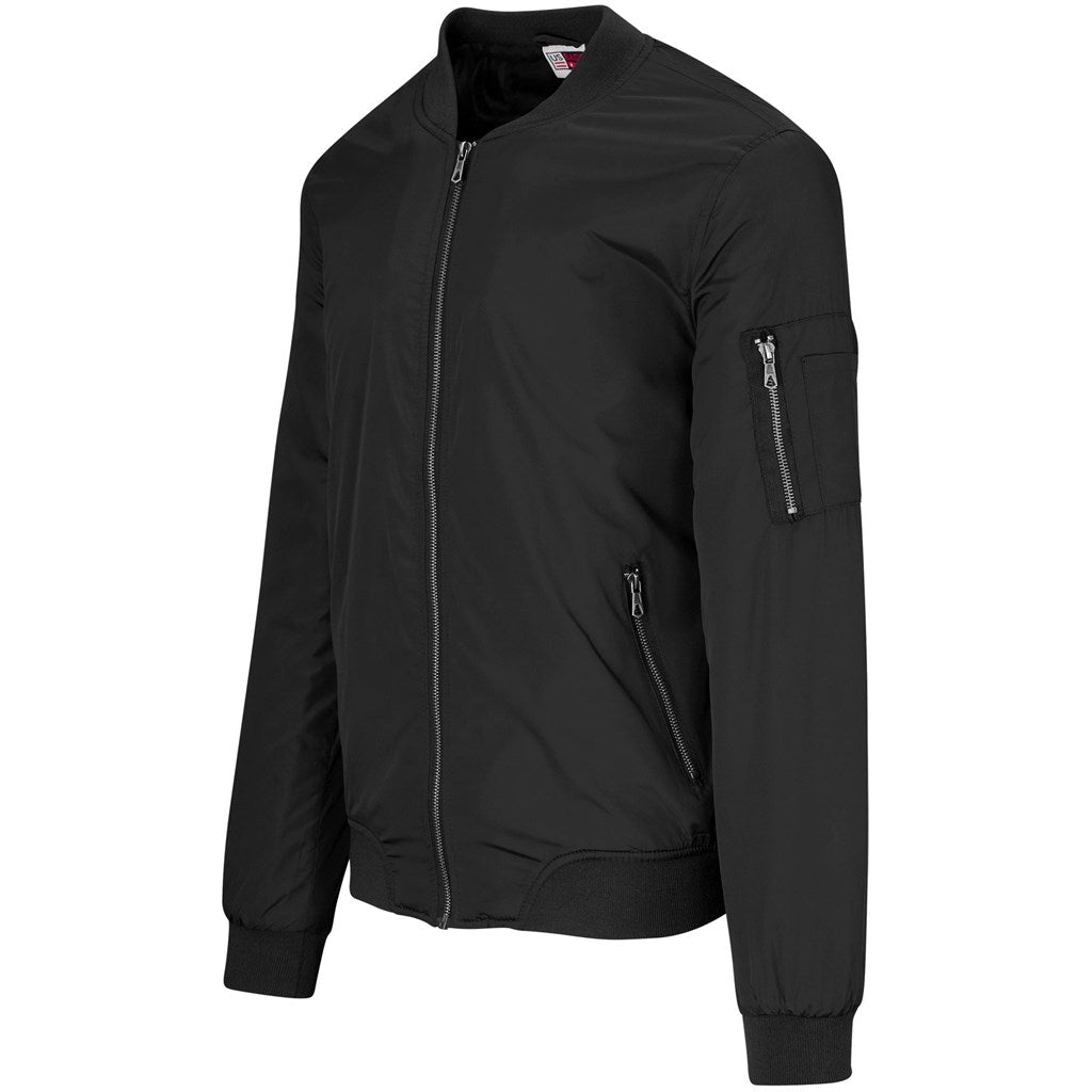 Mens Crusader Bomber Jacket - Black