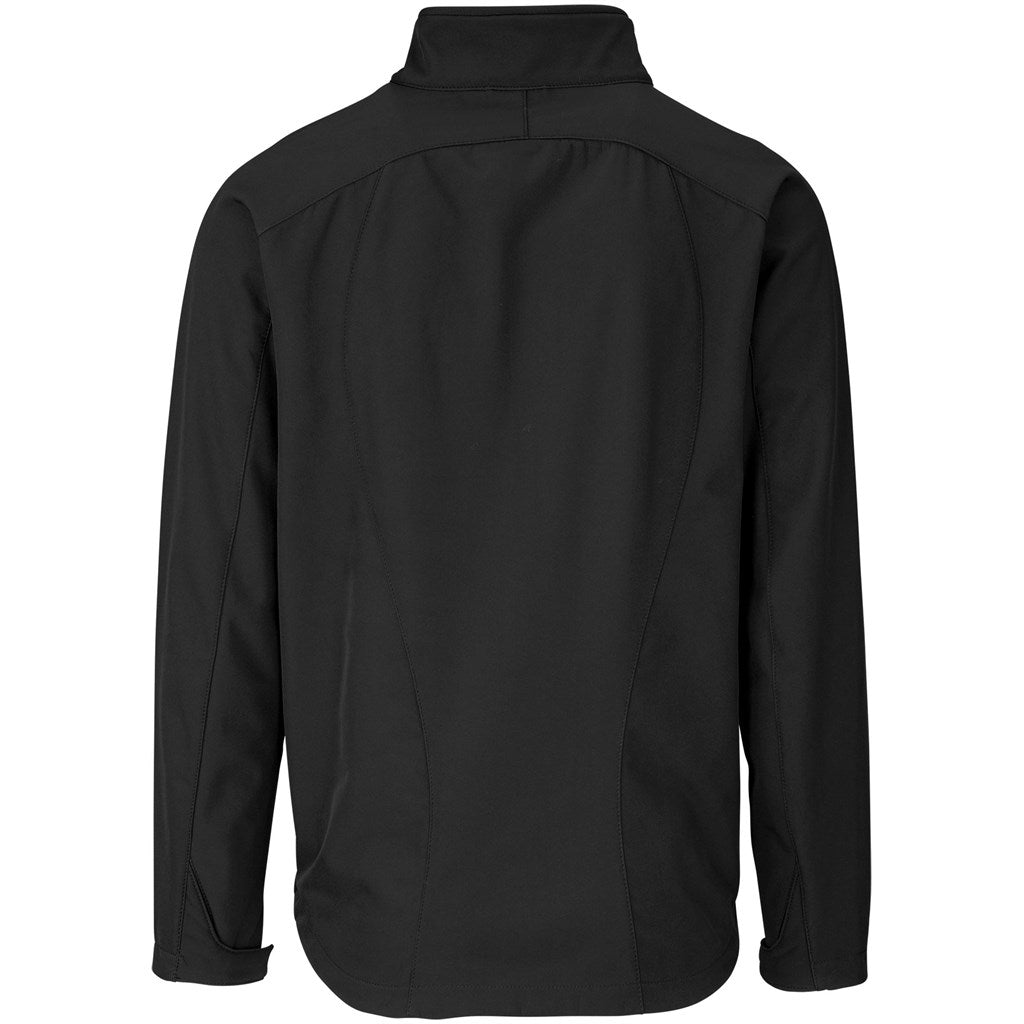 Mens Geneva Softshell Jacket - Black Red