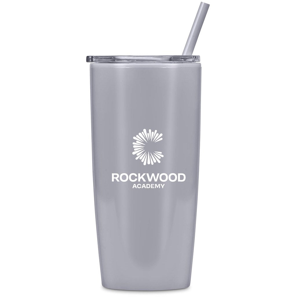Altitude Daytona Plastic 2-in-1 Double-Wall Tumbler & Straw - 600ml
