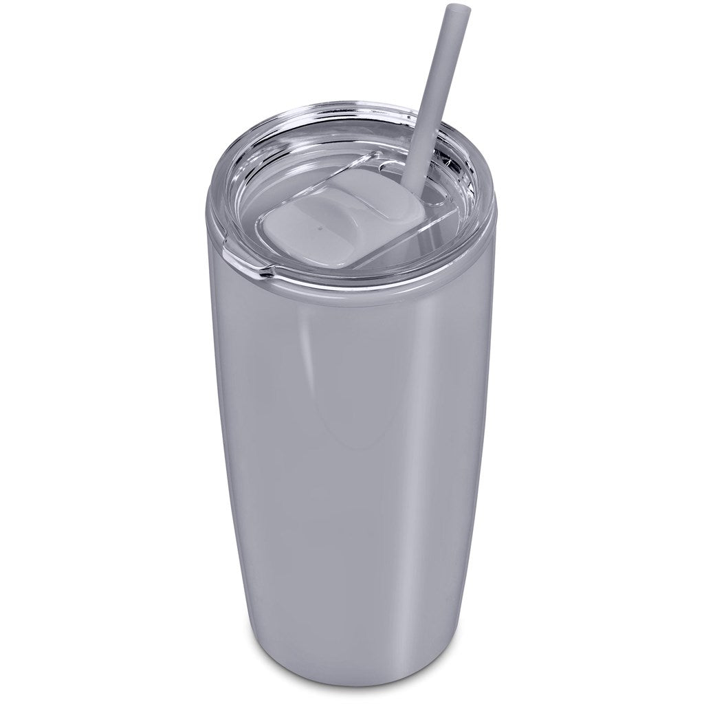 Altitude Daytona Plastic 2-in-1 Double-Wall Tumbler & Straw - 600ml