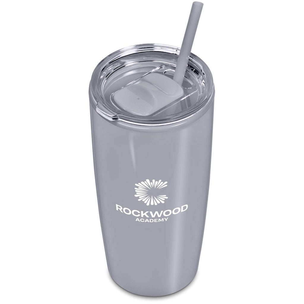 Altitude Daytona Plastic 2-in-1 Double-Wall Tumbler & Straw - 600ml