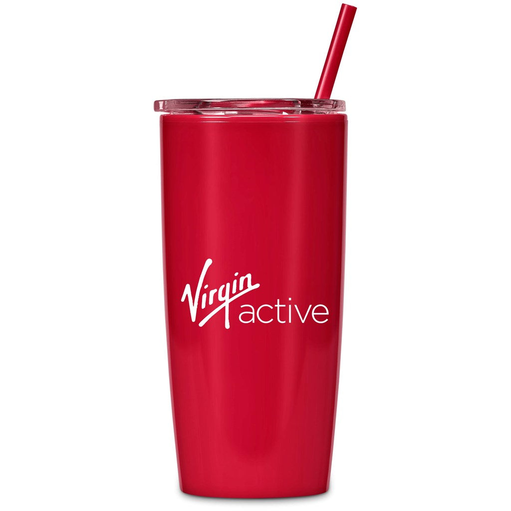 Altitude Daytona Plastic 2-in-1 Double-Wall Tumbler & Straw - 600ml