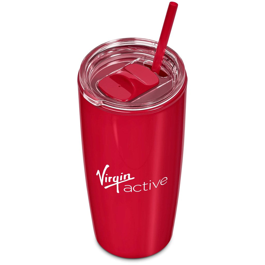 Altitude Daytona Plastic 2-in-1 Double-Wall Tumbler & Straw - 600ml