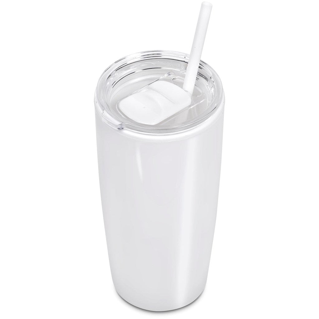 Altitude Daytona Plastic 2-in-1 Double-Wall Tumbler & Straw - 600ml