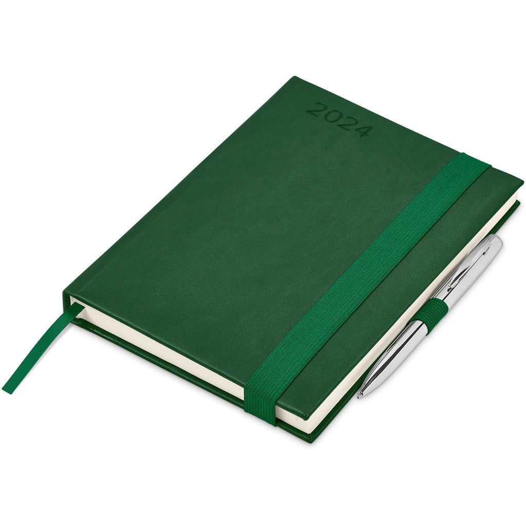 Advantage 2024 A5 Diary & Cypher Pen Set - Yellow