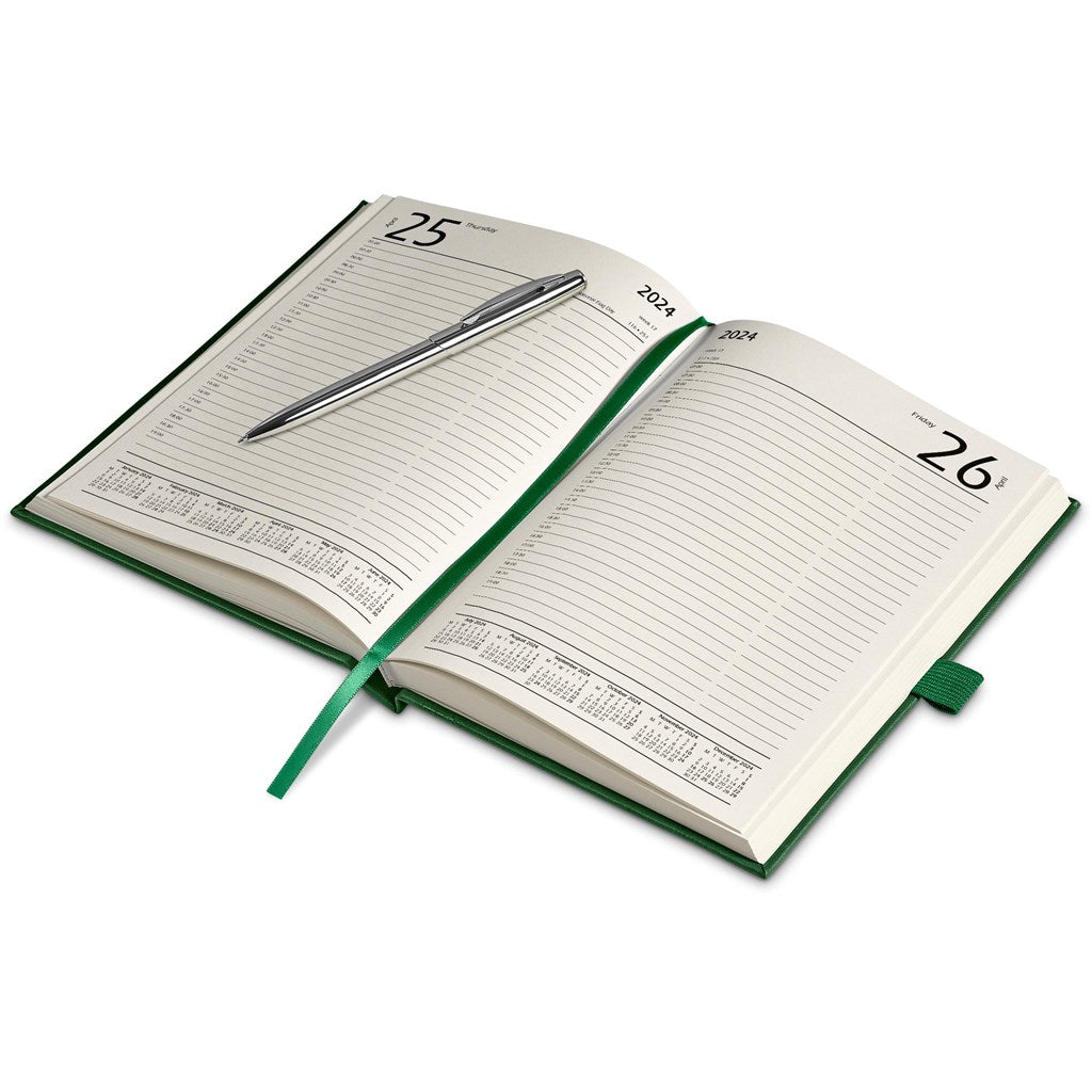 Advantage 2024 A5 Diary & Cypher Pen Set - Yellow