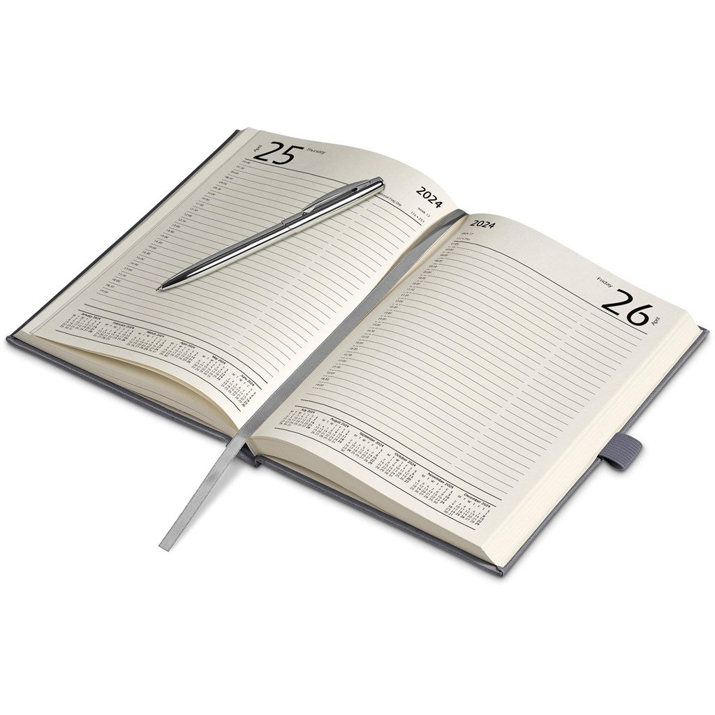 Advantage 2024 A5 Diary & Cypher Pen Set - Yellow