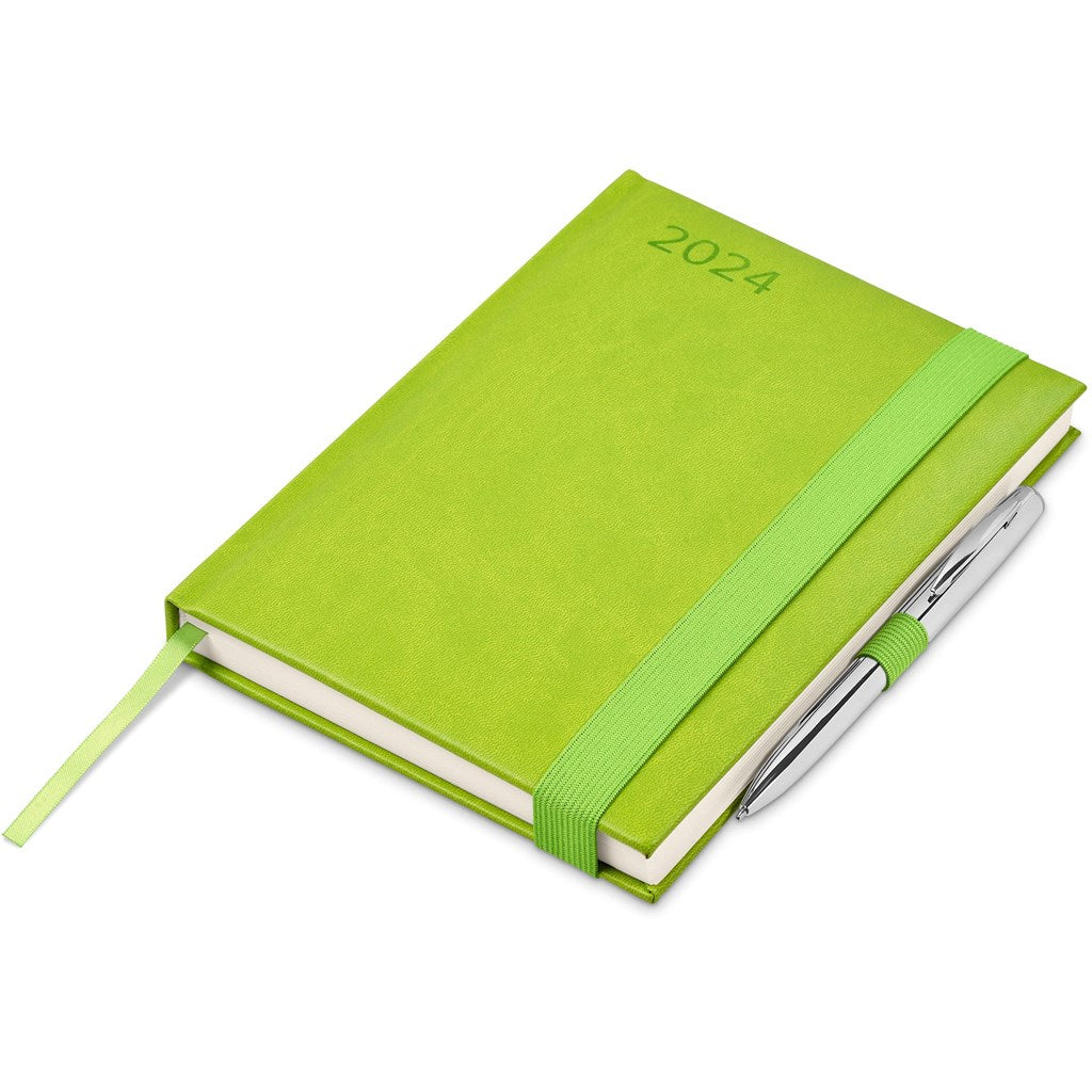Advantage 2024 A5 Diary & Cypher Pen Set - Yellow