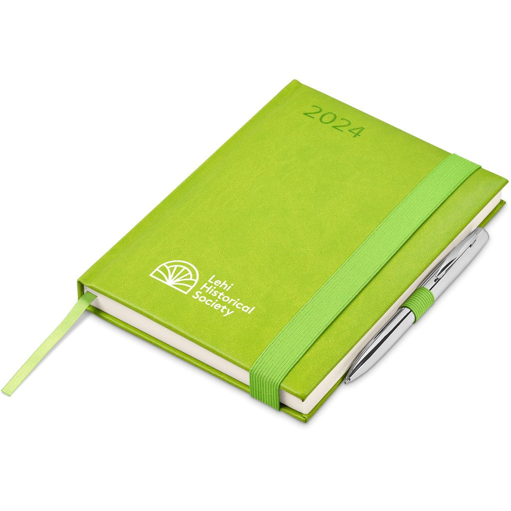 Advantage 2024 A5 Diary & Cypher Pen Set - Yellow