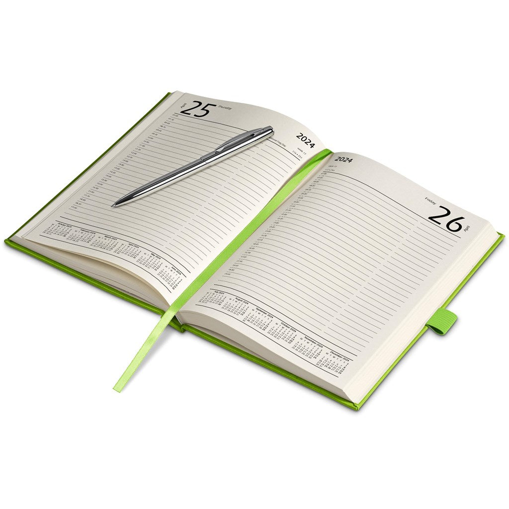 Advantage 2024 A5 Diary & Cypher Pen Set - Yellow
