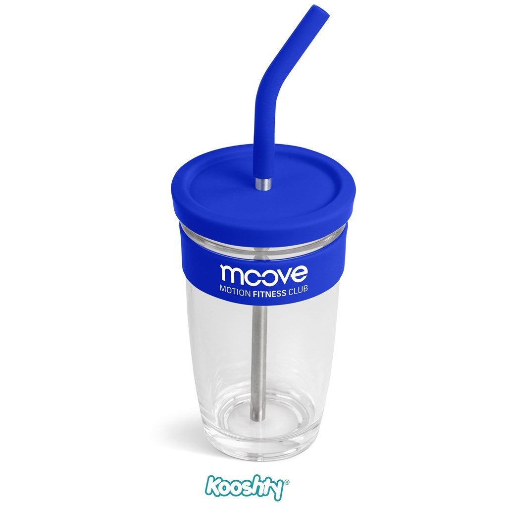 Kooshty Slurp Glass Kup & Straw - 480ML