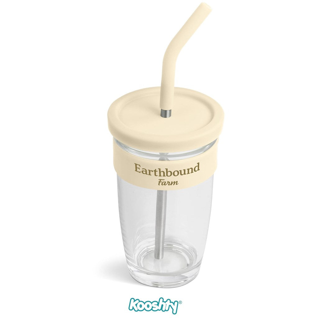 Kooshty Slurp Glass Kup & Straw - 480ML