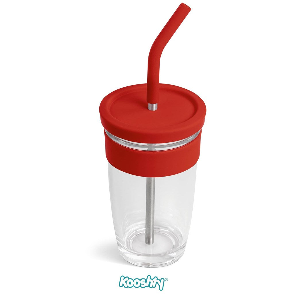 Kooshty Slurp Glass Kup & Straw - 480ML