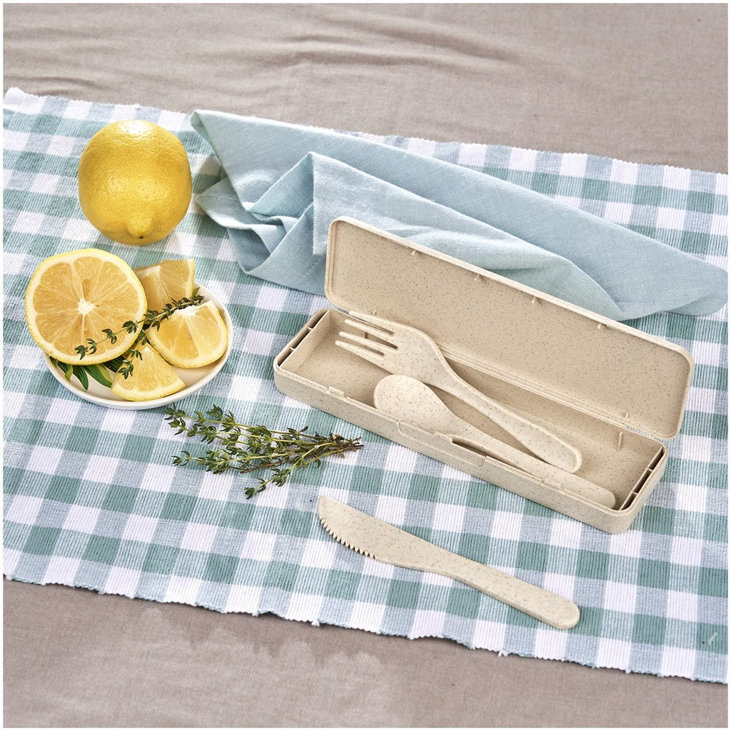 Okiyo Heiki Wheat Straw Cutlery Set
