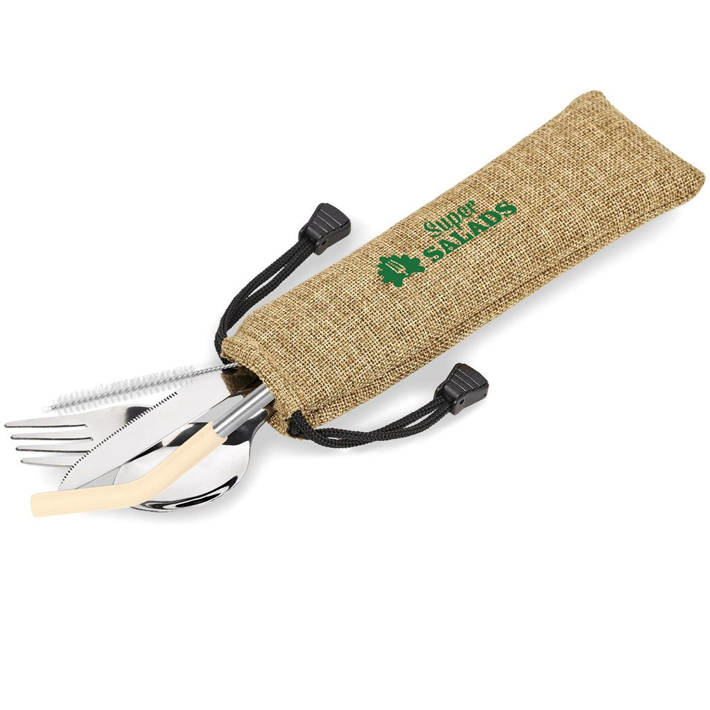 Kooshty Safari Cutlery & Straw Set