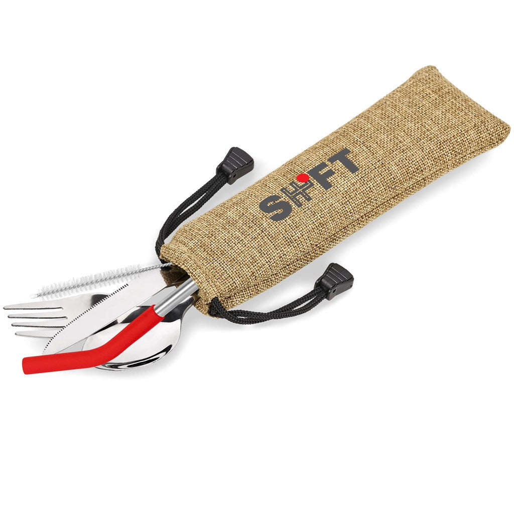 Kooshty Safari Cutlery & Straw Set