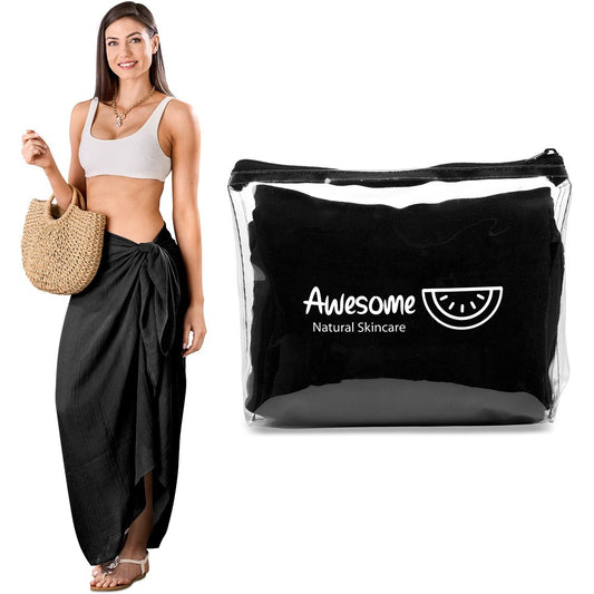 Hawaii Multi-Function Scarf & Sarong - Black