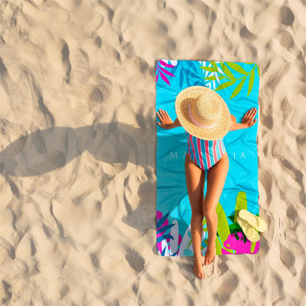Sample Hoppla Hula Beach Towel - Dual Branding