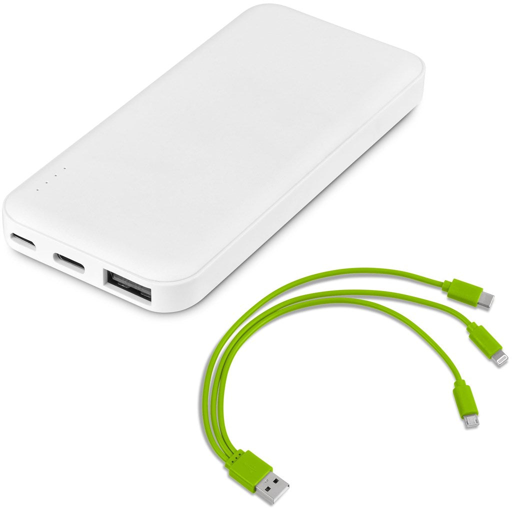 Kingpin White 5 Compact Power Bank - 5,000mAh