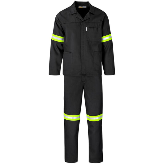 Trade Polycotton Conti Suit - Reflective Arms & Legs - Yellow Tape