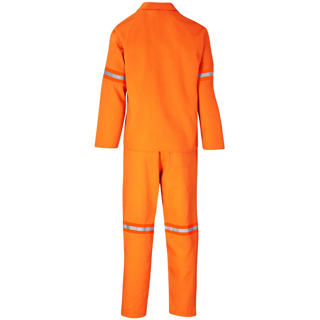 Trade Polycotton Conti Suit - Reflective Arms & Legs - Orange Tape