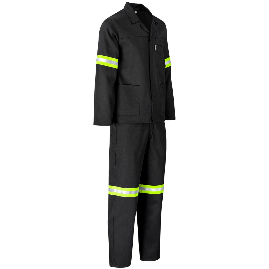 Trade Polycotton Conti Suit - Reflective Arms, Legs & Back - Yellow Tape