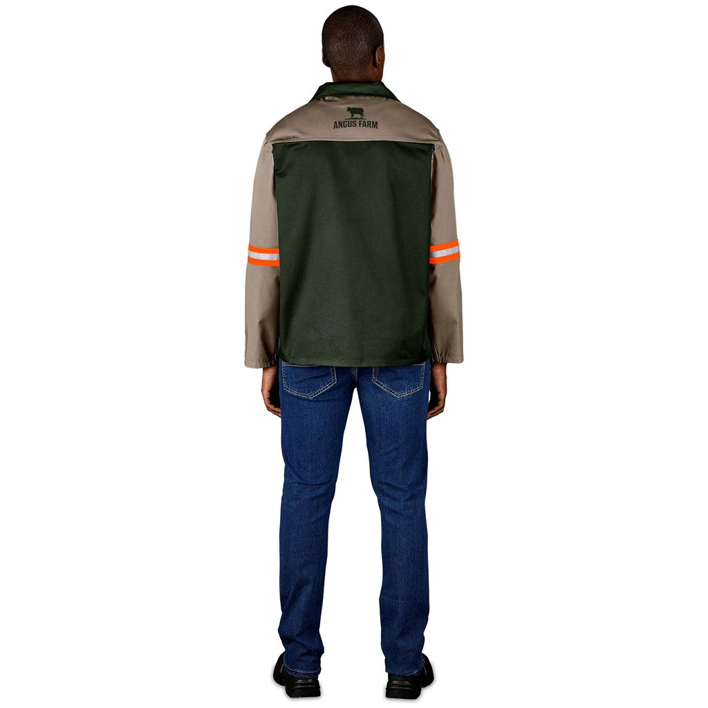 Site Premium Two-Tone Polycotton Jacket - Reflective Arms - Orange Tape