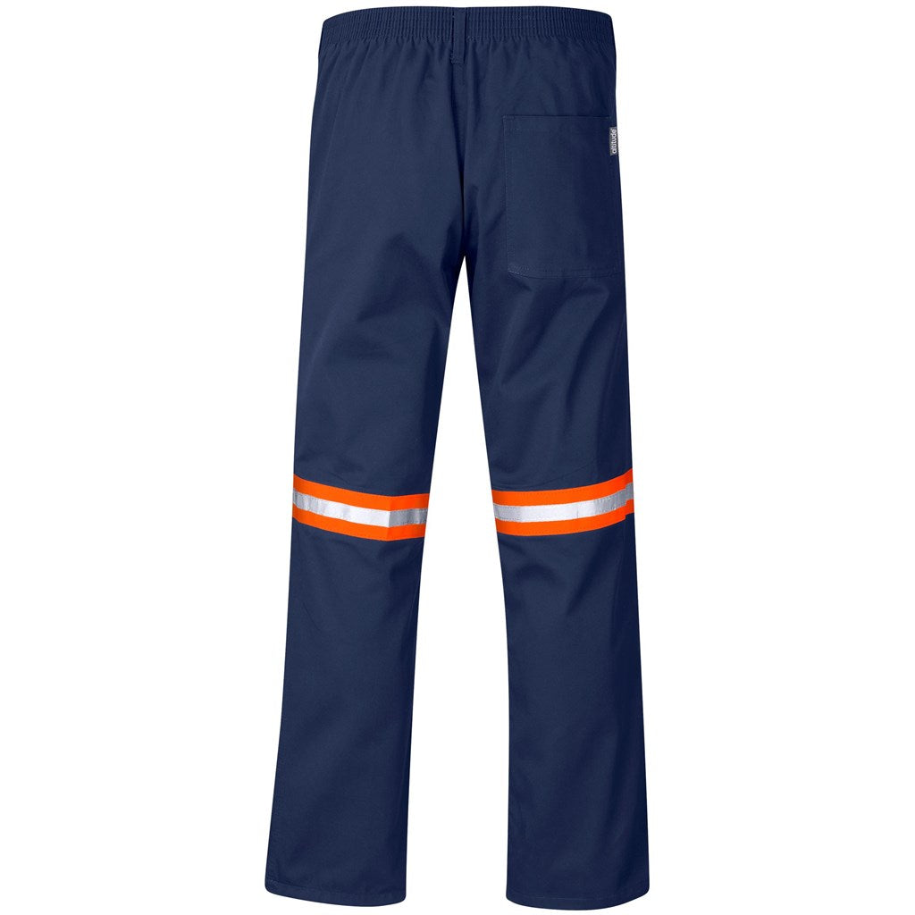 Site Premium Polycotton Pants - Reflective Legs - Orange Tape