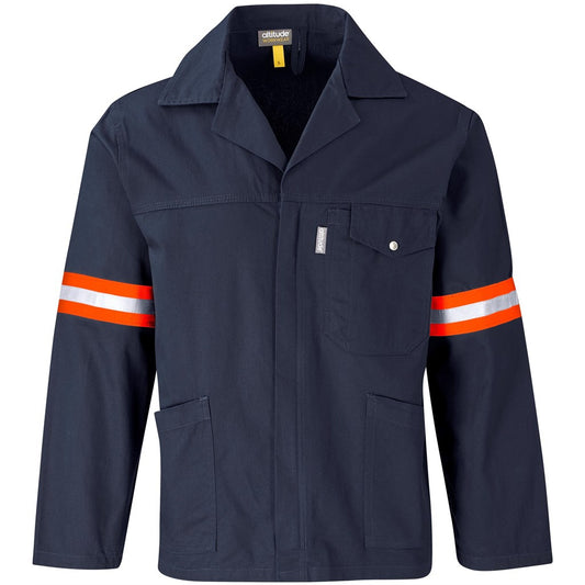 Artisan Premium 100% Cotton Jacket - Reflective Arms - Orange Tape