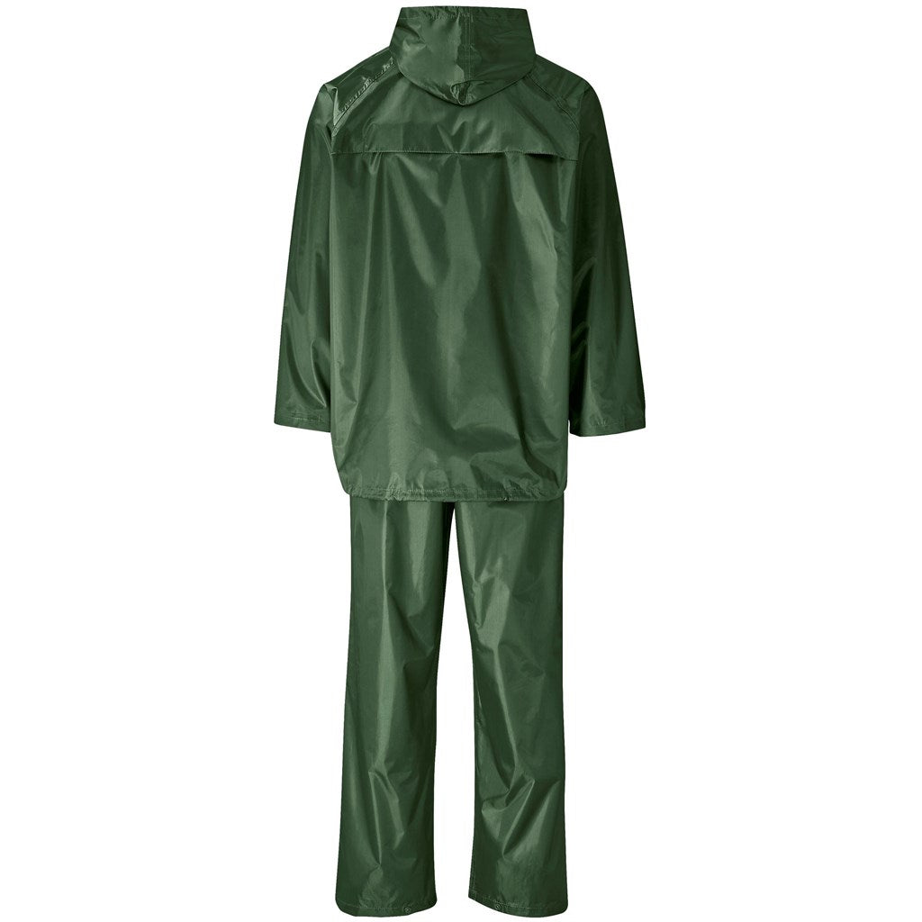 Weather Polyester/PVC Rainsuit - Olive