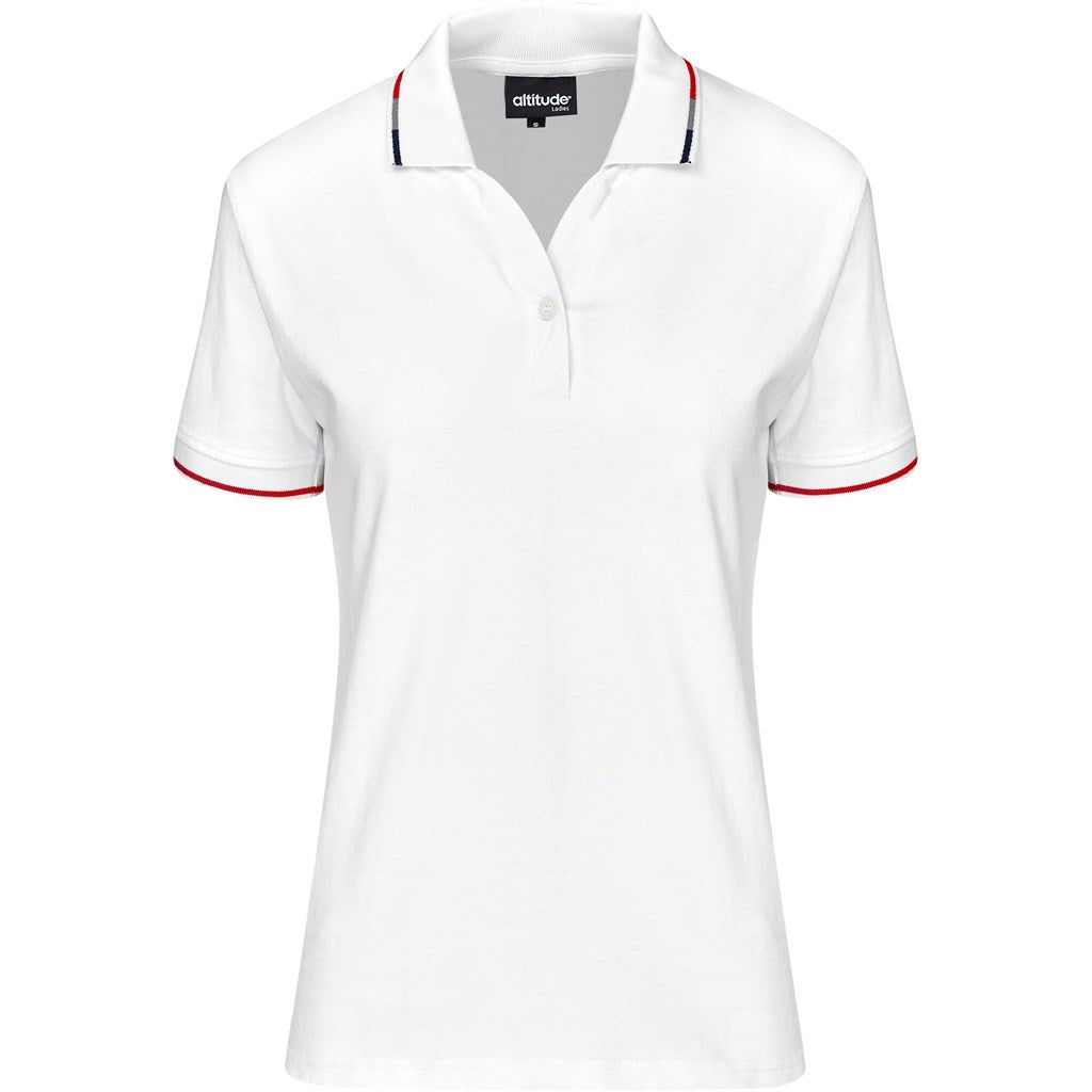 Ladies Ash Golf Shirt - White