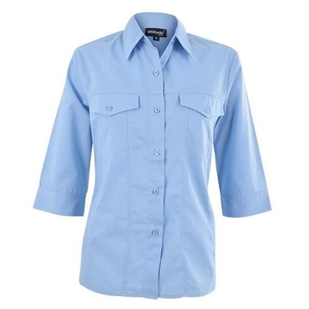 Sally Casual Blouse - Sky Blue