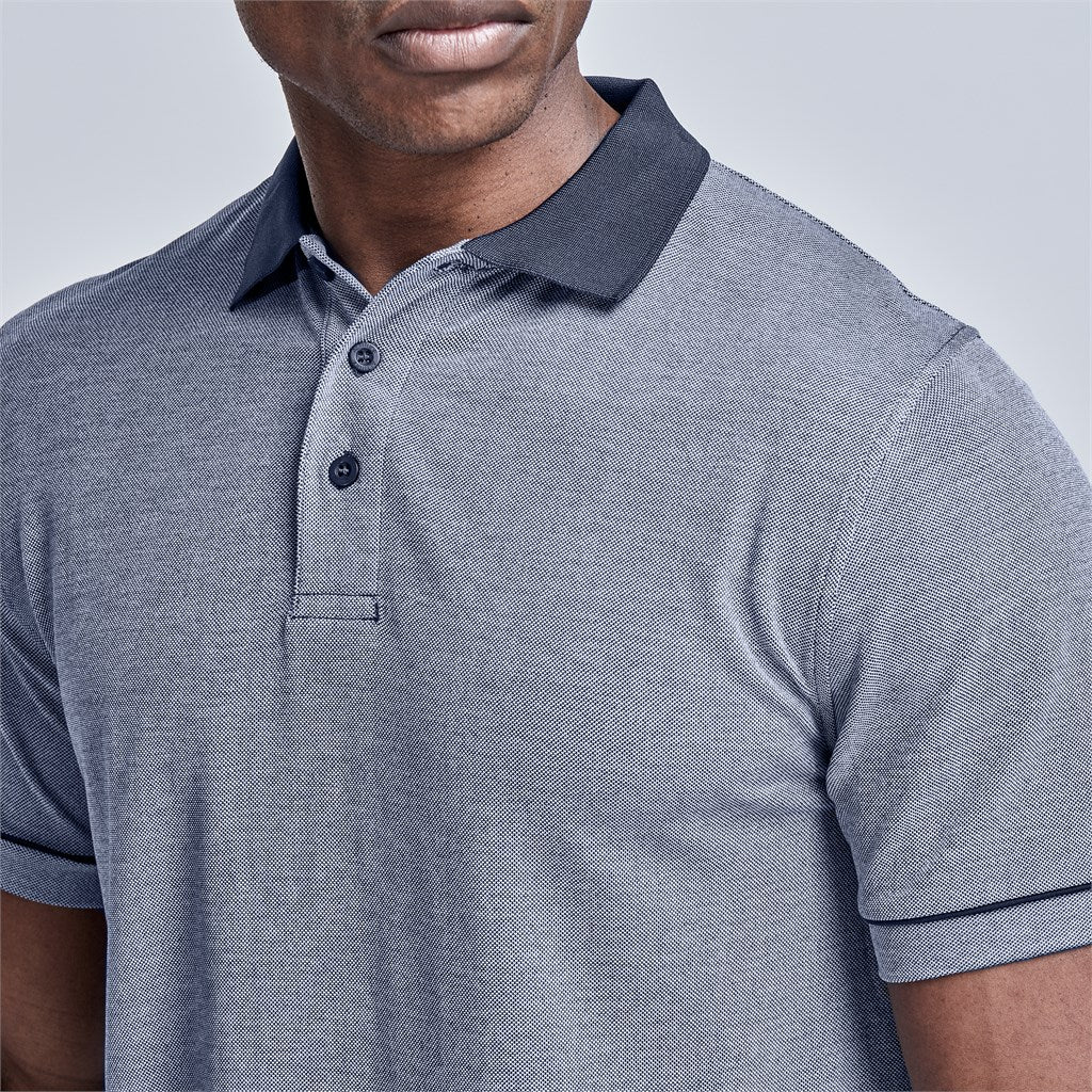 Mens Verge Golf Shirt - Blue