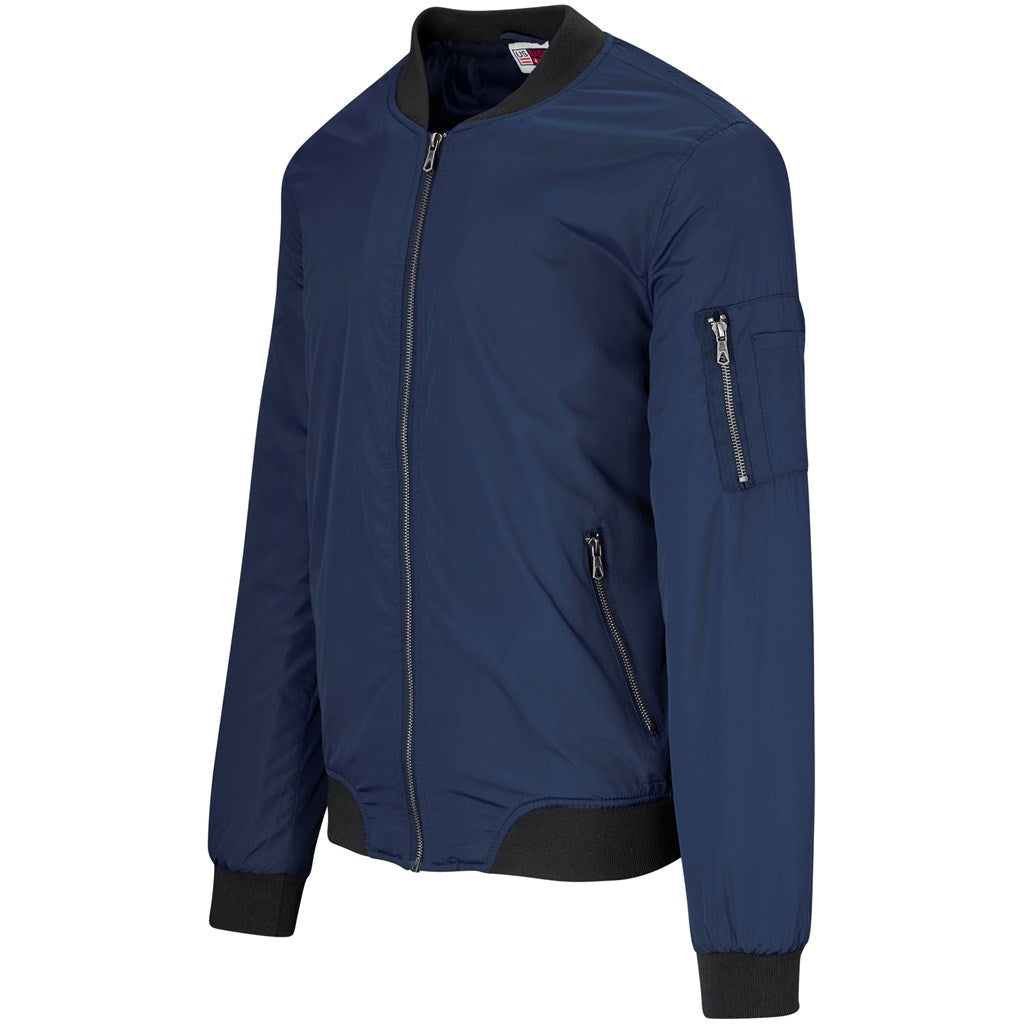 Mens Crusader Bomber Jacket - Navy