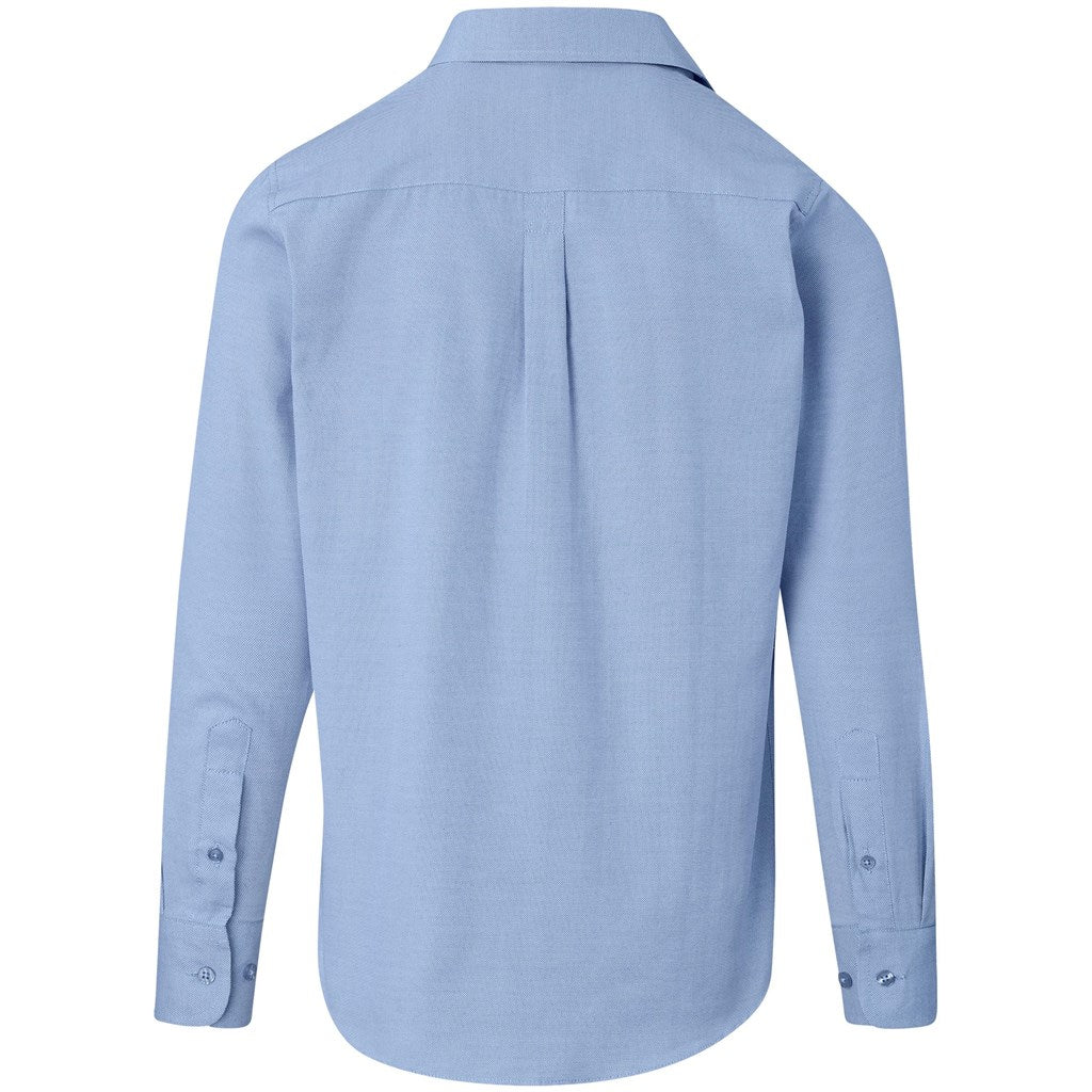 Mens Long Sleeve Wallstreet Shirt - Blue