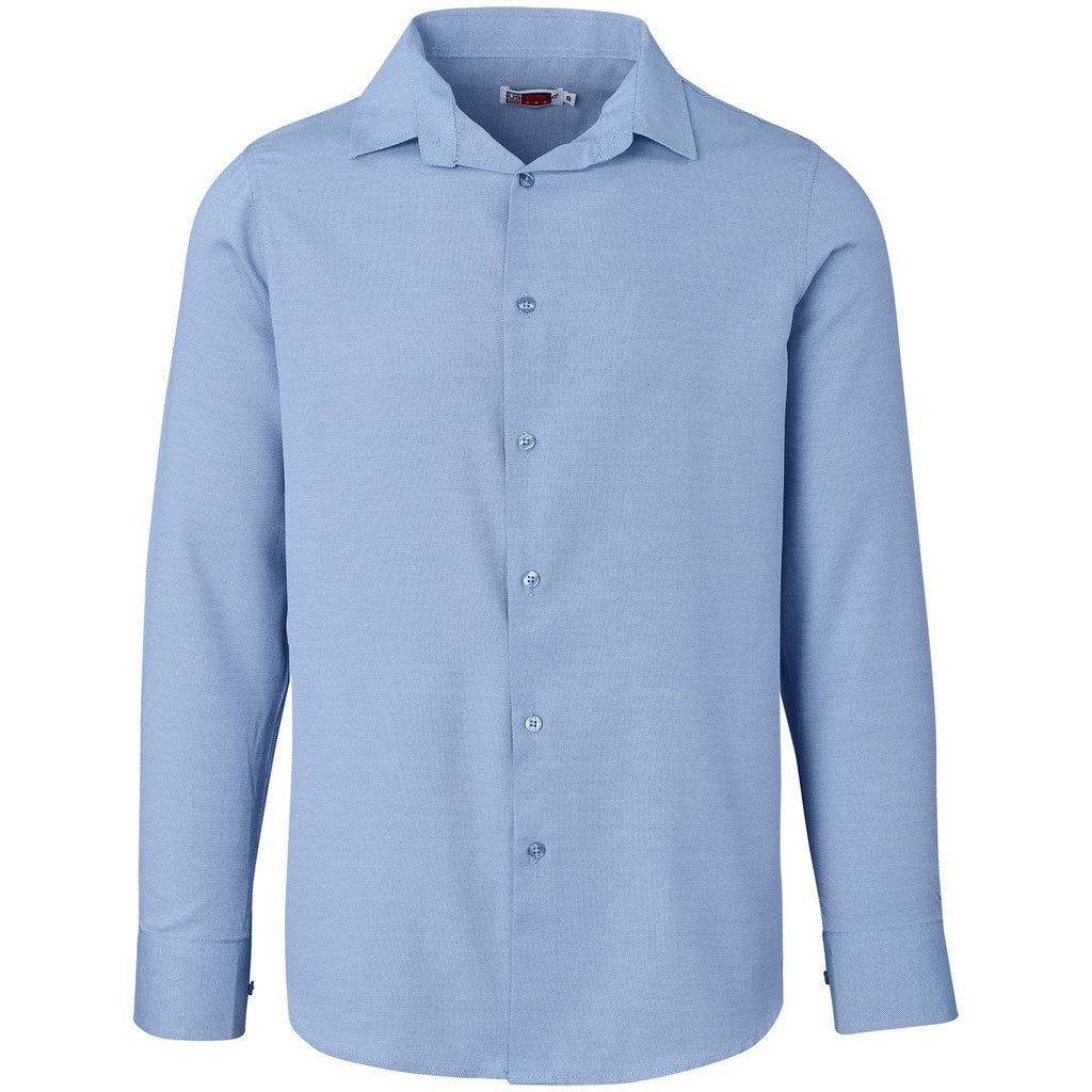 Mens Long Sleeve Wallstreet Shirt - Blue