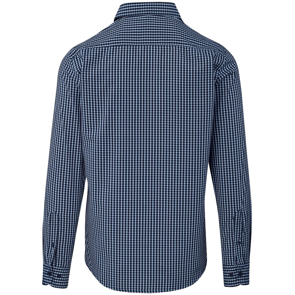 Mens Long Sleeve Kenton Shirt - Navy