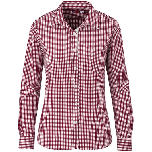 Ladies Long Sleeve Kenton Shirt - Red