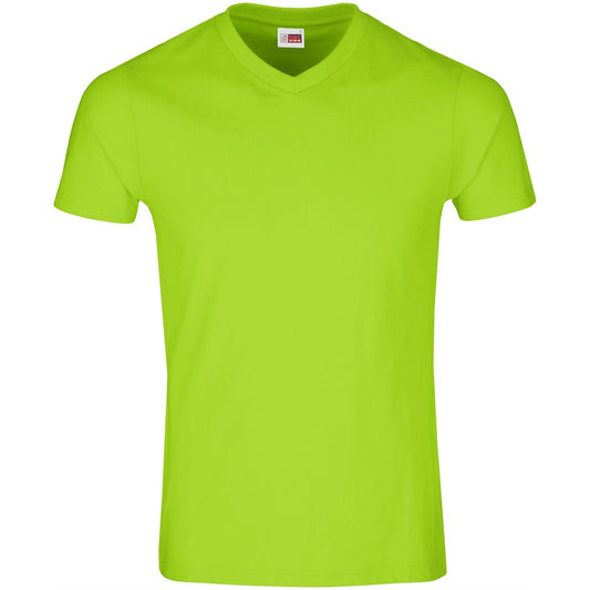 Mens Super Club 165 V-Neck T-Shirt - Lime