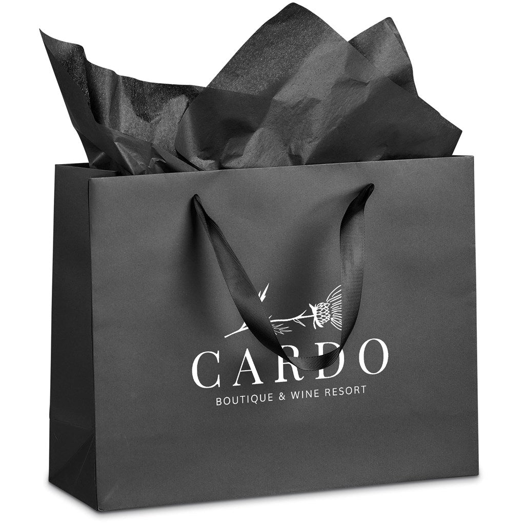 Ritz Midi Paper Gift Bag - Black