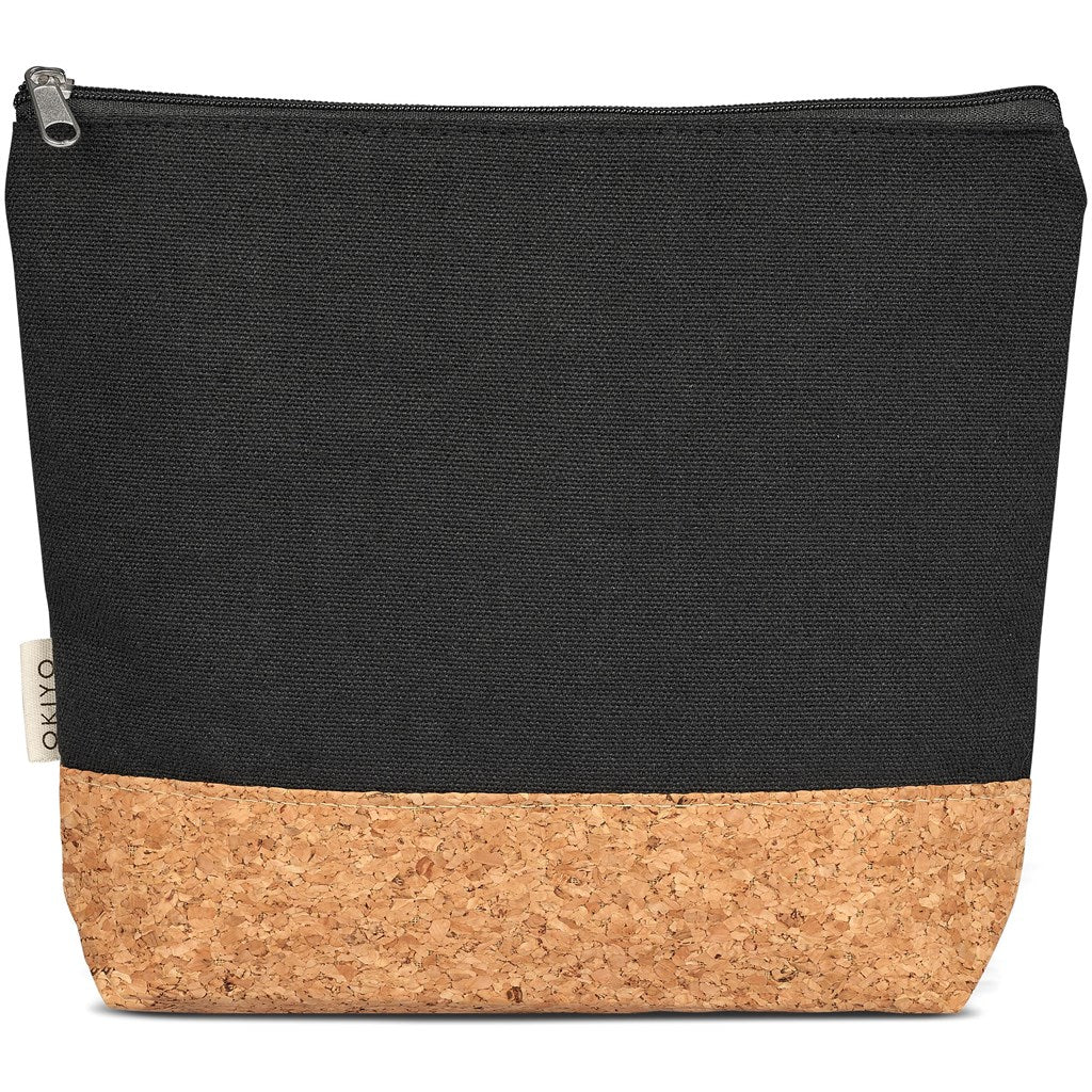 Okiyo Koruku Cork & Cotton Cosmetic Bag