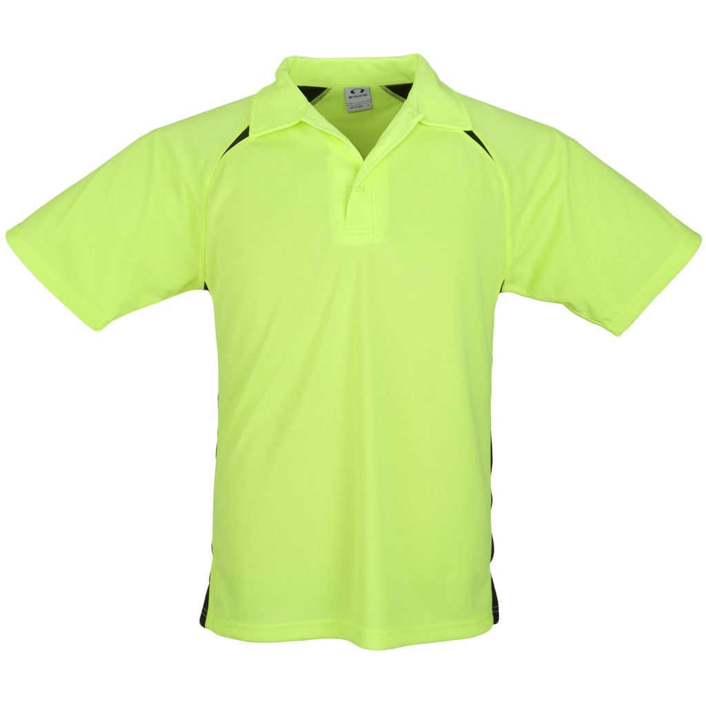 Kids Splice Golf Shirt - Lime