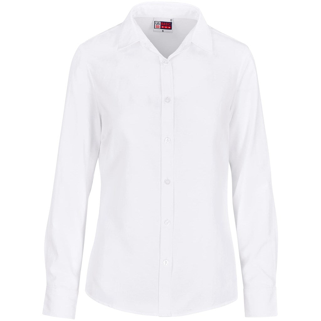 Ladies Long Sleeve Oxford Shirt