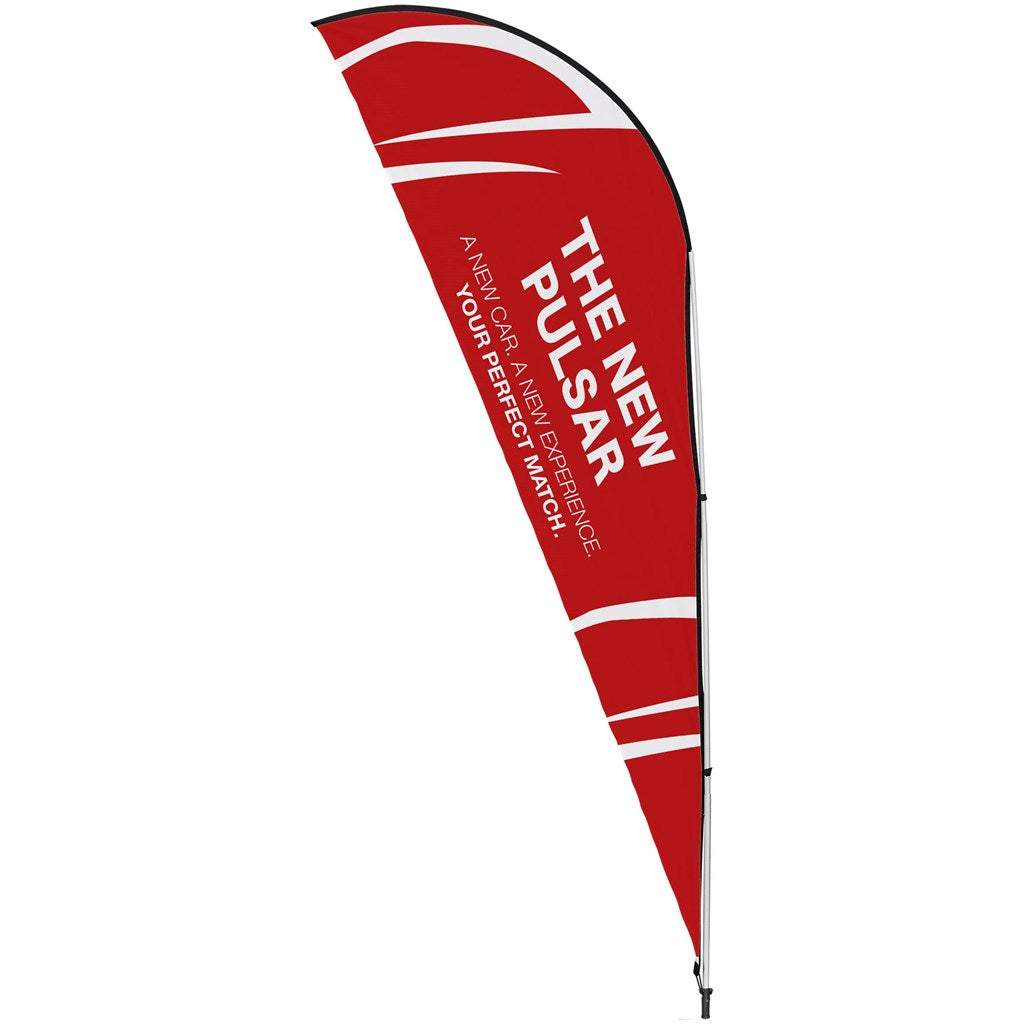 Legend 2M Sublimated Sharkfin Double-Sided Flying Banner - 1 complete unit