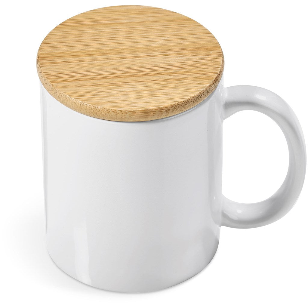 Okiyo Sozo Bamboo & Ceramic Sublimation Coffee Mug - 330ml