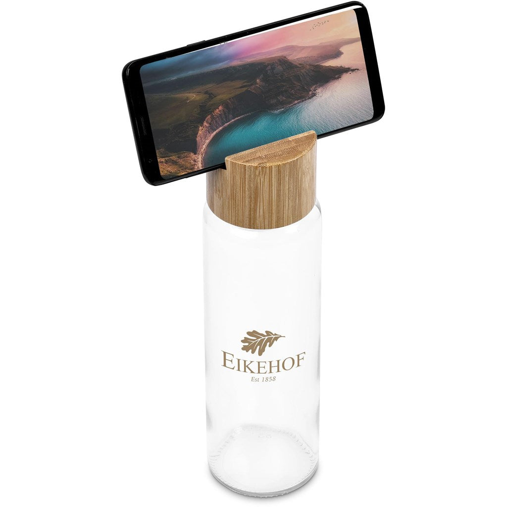 Okiyo Kenko Phone Stand Glass Water Bottle – 700ml